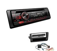 Pioneer DEH-S320BT 1-DIN Autoradio Bluetooth CD-Tuner USB Spotify inkl. Einbauset kompatibel mit Audi A1 ab 2010 schwarz ohne Canbus