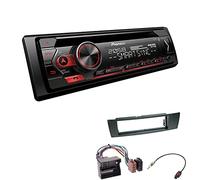 Pioneer DEH-S320BT 1-DIN Autoradio Bluetooth CD-Tuner USB Spotify inkl. Einbauset passend für BMW 1er 2004-2007 schwarz nur 4/5-Türer