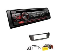 Pioneer DEH-S320BT 1-DIN Autoradio Bluetooth CD-Tuner USB Spotify inkl. Einbauset passend für Nissan Almera Tino 2000-2003 schwarz