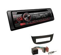 Pioneer DEH-S320BT 1-DIN Autoradio Bluetooth CD-Tuner USB Spotify inkl. Einbauset passend für Renault Twingo II 2007-2014 schwarz
