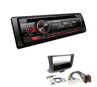 Pioneer DEH-S320BT 1-DIN Autoradio Bluetooth CD-Tuner USB Spotify inkl. Einbauset passend für Toyota Yaris Verso 1999-2003 schwarz