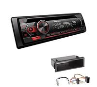Pioneer DEH-S320BT 1-DIN Autoradio Bluetooth CD-Tuner USB Spotify inkl. Einbauset passend für Volkswagen VW Golf IV 1997-2003 schwarz