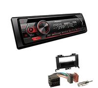 Pioneer DEH-S320BT 1-DIN Autoradio Bluetooth CD-Tuner USB Spotify inkl. Einbauset passend für Volkswagen VW Crafter ab 2006 schwarz