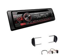 Pioneer DEH-S320BT 1-DIN Autoradio Bluetooth CD-Tuner USB Spotify inkl. Einbauset passend für Volkswagen VW New Beetle und New Beetle Cabrio 1998-2010 schwarz