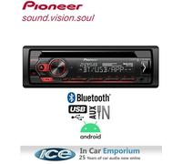 Pioneer DEH-S320BT Radio, CD MP3 USB Aux Bluetooth Kopfstück, Spielt Android