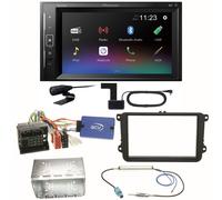 Pioneer DMH-A240DAB DAB+ Bluetooth Einbauset für Golf 5 6 Passat 3C B7 Touran