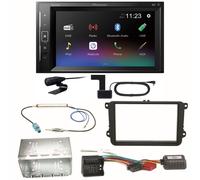 Pioneer DMH-A240DAB DAB+ Bluetooth Einbauset für Golf 5 6 Passat 3C CC B7 Touran