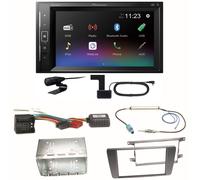 Pioneer DMH-A240DAB Digitalradio Bluetooth Einbauset für Skoda Octavia 2 Yeti 5L