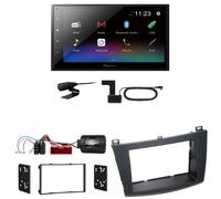 Pioneer DMH-A340DAB USB Bluetooth MP3 Bluetooth MP3 Einbauset für Mazda 3 BL
