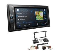 Pioneer DMH-G220BT 2-DIN Autoradio Mediacenter Bluetooth USB AUX passend für Chevrolet Blazer S10 2002-2005 schwarz