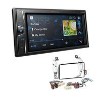 Pioneer DMH-G220BT 2-DIN Autoradio Mediacenter Bluetooth USB AUX passend für Nissan Note 2006-2013 schwarz