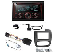 Pioneer FH-S820DAB USB DAB+ MP3 Digitalradio Einbauset für Renault Trafic 3