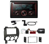 Pioneer FH-S820DAB USB Digitalradio MP3 DAB+ Einbauset für Mazda 2 2008-2014