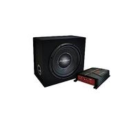 PIONEER GXT-3730B-SET - Paket aus 30-cm-Gehäusesubwoofer und brückbarem 2-Kanal-Verstärker inkl. Kabelset, 1400 W Maximalleistung, 30 cm, IMPP Membran, schwarz