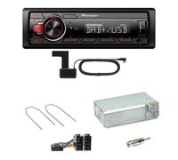 Pioneer MVH-130DAB Digitalradio USB Einbauset für Dacia Logan Sandero bis 2011
