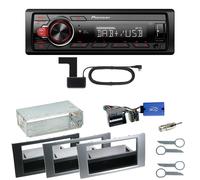 Pioneer MVH-130DAB Digitalradio USB Einbauset für Ford Focus C-Max Fiesta Transi
