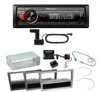 Pioneer MVH-130DAB Digitalradio USB Einbauset für Opel Vectra C Meriva Vivaro Co
