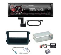 Pioneer MVH-130DAB Digitalradio USB Einbauset für Seat Leon Altea XL Alhambra