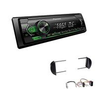 Pioneer MVH-S120UBG 1-DIN Autoradio mit grüner Beleuchtung und USB kompatibel mit Android-Smartphones inkl. Einbauset passend für Volkswagen VW New Beetle und New Beetle Cabrio 1998-2010 schwarz