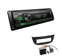 Pioneer MVH-S120UBG 1-DIN Autoradio mit grüner Beleuchtung und USB kompatibel mit Android-Smartphones inkl. Einbauset passend für Renault Twingo II 2009-2014 schwarz
