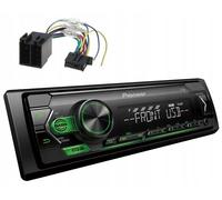 Pioneer MVH-S120UBG Autoradio mit MP3 USB AUX 4 # 50W Grün + ISO Adapter
