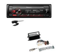 Pioneer MVH-S320BT 1-DIN Bluetooth Autoradio USB FLAC Spotify mit Einbauset passend für Mitsubishi L 200 2006-2015 schwarz