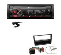 Pioneer MVH-S320BT 1-DIN Bluetooth Autoradio USB FLAC Spotify mit Einbauset passend für Opel Corsa C 2000-2004 schwarz