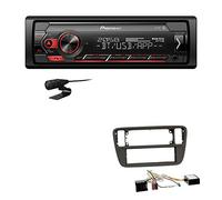 Pioneer MVH-S320BT 1-DIN Bluetooth Autoradio USB FLAC Spotify mit Einbauset passend für Skoda Citigo ab 2011 schwarz inkl Canbus