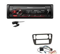 Pioneer MVH-S320BT 1-DIN Bluetooth Autoradio USB FLAC Spotify mit Einbauset passend für Skoda Citigo ab 2011 schwarz