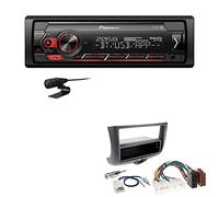 Pioneer MVH-S320BT 1-DIN Bluetooth Autoradio USB FLAC Spotify mit Einbauset passend für Toyota Yaris Verso 1999-2003 schwarz