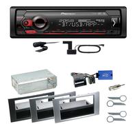 Pioneer MVH-S420DAB Bluetooth DAB+ Einbauset für Ford Focus C-Max Fiesta Transit