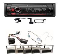 Pioneer MVH-S420DAB Bluetooth DAB+ USB Einbauset für Astra H Corsa D Zafira B