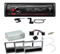 Pioneer MVH-S420DAB Bluetooth Einbauset für Opel Omega B Meriva A Agila Vivaro