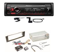 Pioneer MVH-S420DAB Bluetooth USB DAB+ Autoradio Einbauset für Audi A3 8P 8PA