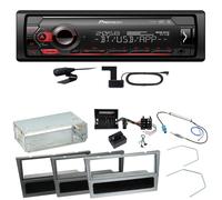 Pioneer MVH-S420DAB DAB+ USB MP3 Einbauset für Opel Vectra C Meriva Vivaro Combo
