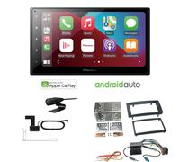 Pioneer SPH-DA160DAB 2-DIN Autoradio Apple CarPlay Android Auto Bluetooth DAB USB passend für Volkswagen VW T5 Transporter 2003-2015 rechtwinklig, schwarz inkl Canbus