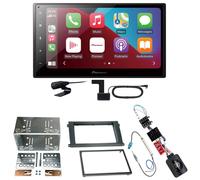 Pioneer SPH-DA160DAB CarPlay Android Auto Einbauset für Porsche Cayenne bis 2006