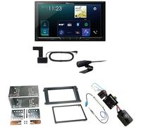 Pioneer SPH-DA230DAB CarPlay Android Auto Einbauset für Porsche Cayenne ab 2007