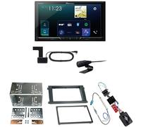 Pioneer SPH-DA230DAB CarPlay Android Auto Einbauset für Porsche Cayenne bis 2006