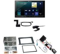 Pioneer SPH-DA230DAB CarPlay Android Auto Einbauset für Porsche Cayenne bis 2006