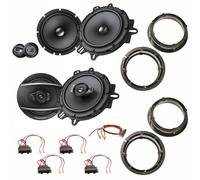 Pioneer TS-A1600C TS-A1670F Lautsprecher Einbauset für Golf 4 Bora vorne hinten