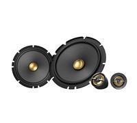 Pioneer TS-A1601C 16,5 cm 2-Weg-Komponentenlautsprecher Set mit 2 Lautsprechern (je 350 W max, 80 W Sinus), kraftvoller Klang, hoher Wirkungsgrad, 48 mm Einbautiefe, 144 mm Einbauausschnitt, Gitter