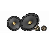 Pioneer TS-A1601C 16,5 cm 2-Weg-Komponentenlautsprecher Set mit 2 Lautsprechern (je 350 W max, 80 W Sinus), kraftvoller Klang, hoher Wirkungsgrad, 48 mm Einbautiefe, 144 mm Einbauausschnitt, Gitter