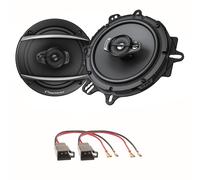 Pioneer TS-A1670F 3 Wege Lautsprecher Einbauset für Golf 3 Vento Passat 35i