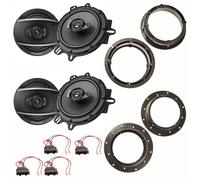 Pioneer TS-A1670F Lautsprecher vorne hinten Einbauset für Jetta Tiguan Touran