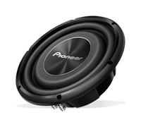 PIONEER TS-A2500LS4 Passiv Subwoofer, leistungsstarker Subwoofer mit 1200 W Maximalleistung, 25 cm, 67 mm Einbautiefe, IMPP Membran, Kontinuierliche Ausgangsleistung 300 W, schwarz