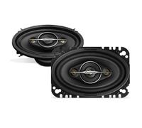 Pioneer TS-A4671F 4 x 6" 4-Weg-Koaxial-Lautsprecher Set mit 2 Lautsprechern (je 210 W max., 30 W Sinus), kraftvoller Klang, hoher Wirkungsgrad, 42 mm Einbautiefe, 93 x 153 mm Einbauausschnitt