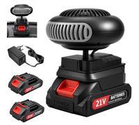 Pipihome Heizlüfter mit Akku, Mini Auto Heizung, Wiederaufladbare Akku Heizlüfter mit 2 Stufen, Standheizung Defogger Scheibenheizung, Kabellos Car Heater für Camping Büro Zelt Golfwagen