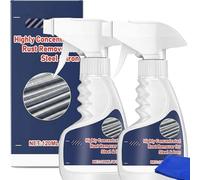 Pipihome Rostentferner, 2 Stück Rostumwandler Spray für Metall, Rostlöser Spray für Stahl & Edelstahl, 120 ML Robuster Rust Remover Spray, Flugrostentferner für Auto, Möbel