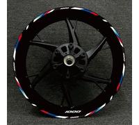 PIWINE 17 Zoll Motorrad Racing Ausrüstung Reifen Felge Selbstklebend Reflektierende Aufkleber Für BMW S1000XR S1000R 1000RR Felgenaufkleber